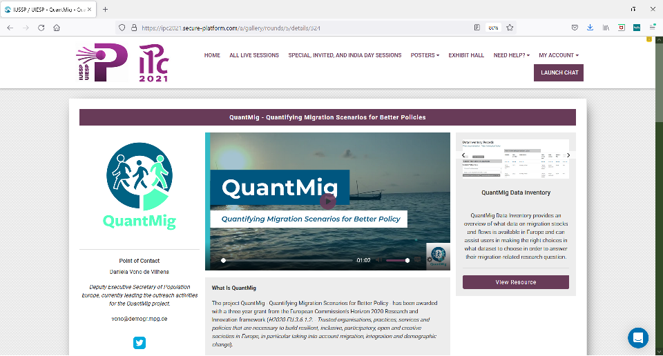 QuantMig at the IPC 2021 Screenshot